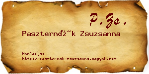 Paszternák Zsuzsanna névjegykártya